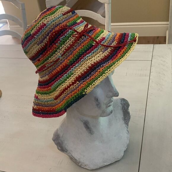 Multicolor Straw Hat   - Picture 1 of 4